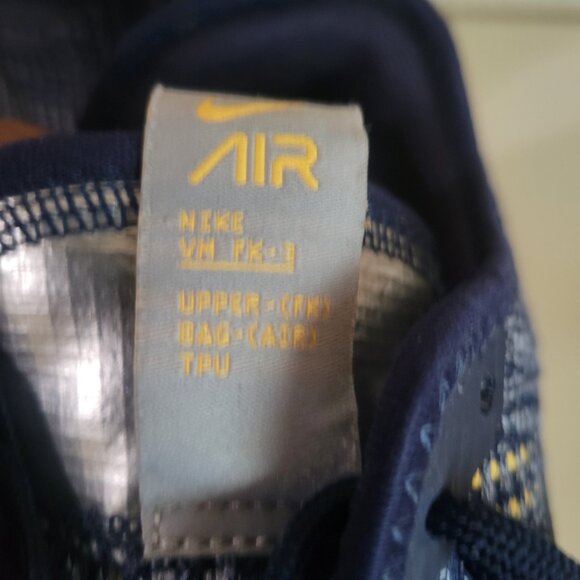 Nike Air VaporMax Flyknit 3 College Navy Orange Womens 7.5/ Youth 6 / Men 6 - Picture 7 of 8